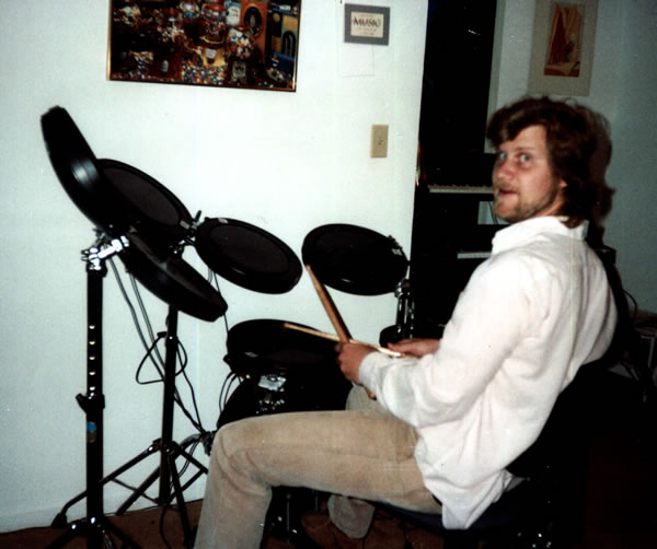image of me on electric drums